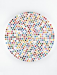 DAMIEN HIRST《ZINC SULFIDE》2004, Φ182.9 cm, Φ72 in., household gloss on canvas